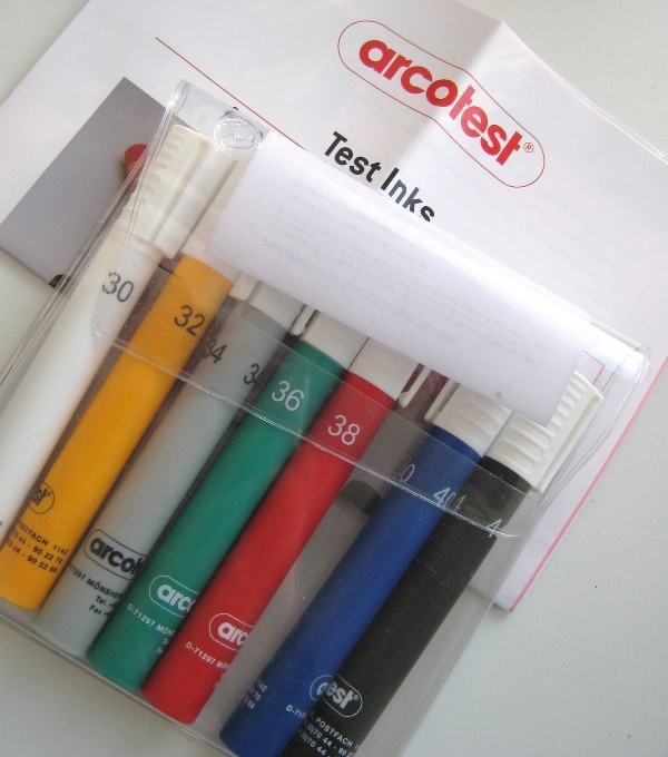 немецкие маркеры Arcotest для проверки активации пленки, тестовые карандаши напряжения поверхности
